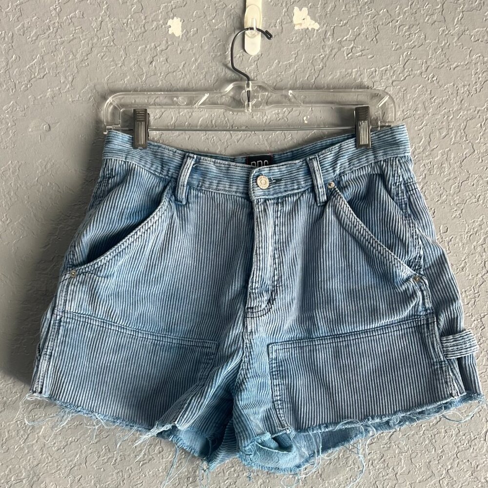 BDG Blue High-Rise Corduroy Carpenter Shorts